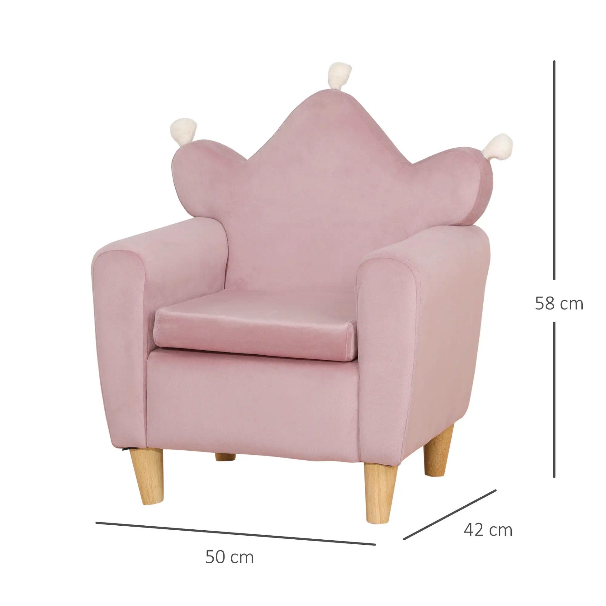 SILLÓN INFANTIL PRINCESS KIDS ROSA image 7
