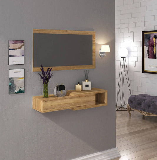 Recibidor Horizontal con Cajón y Espejo AURA image 0