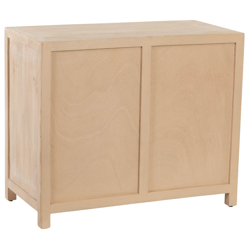 CÓMODA ALMA DE MADERA BLANCA 4 CAJONES image 6