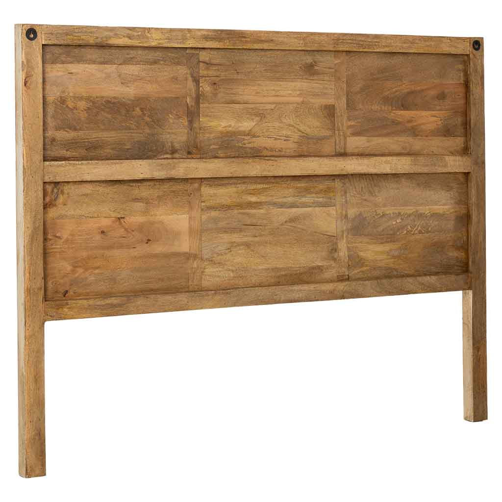 CABECERO DALIAN ARTESANAL BLANCO DE MADERA MACIZA image 6