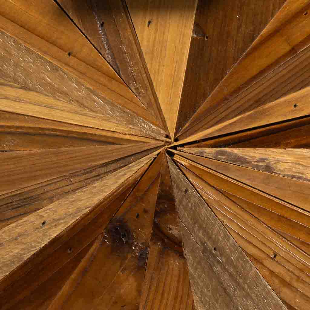 MESITA DE NOCHE TAKI DE MADERA RECUPERADA NEGRA 1 CAJÓN image 4