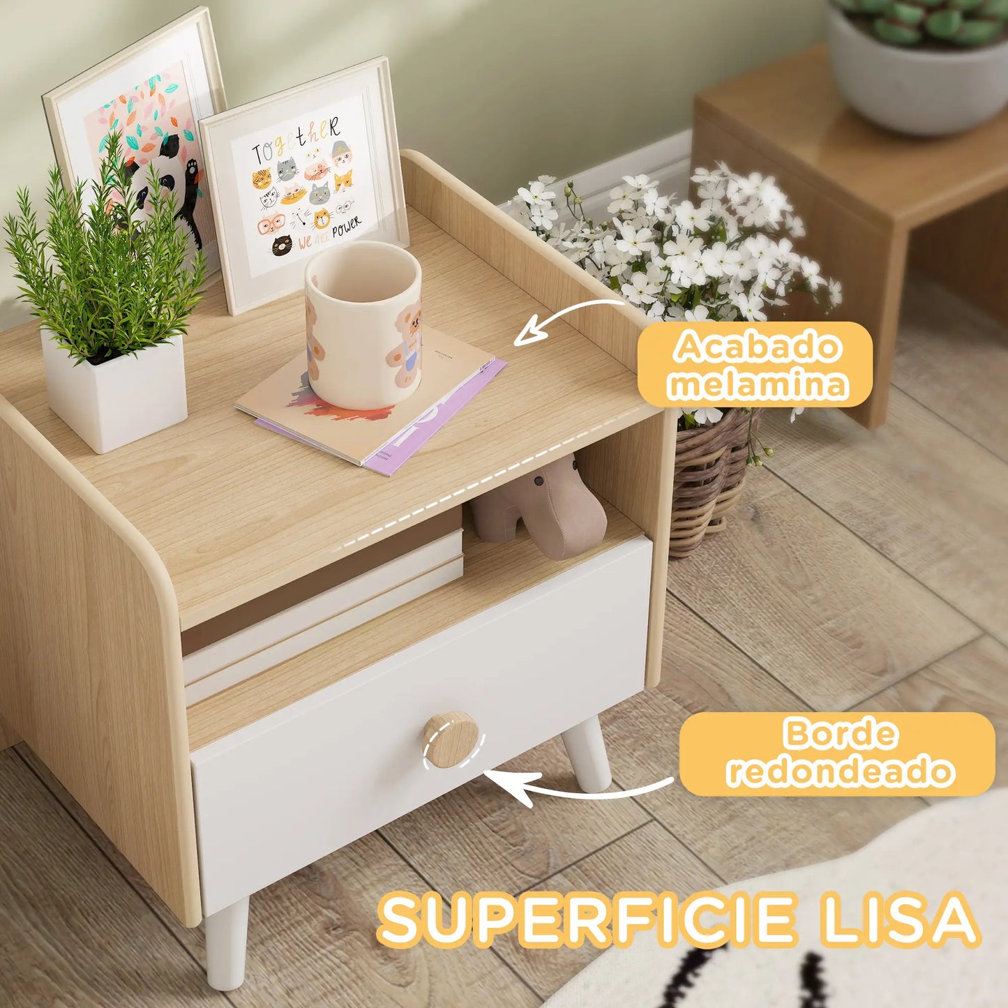 MESITA INFANTIL NORDIKIDS ROBLE image 2