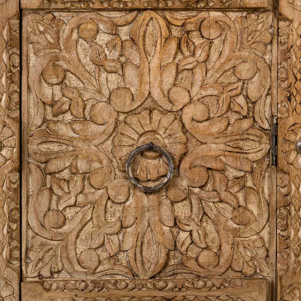 ARMARIO DALIAN MARRÓN COMPACT ARTESANAL DE MADERA MACIZA image 4