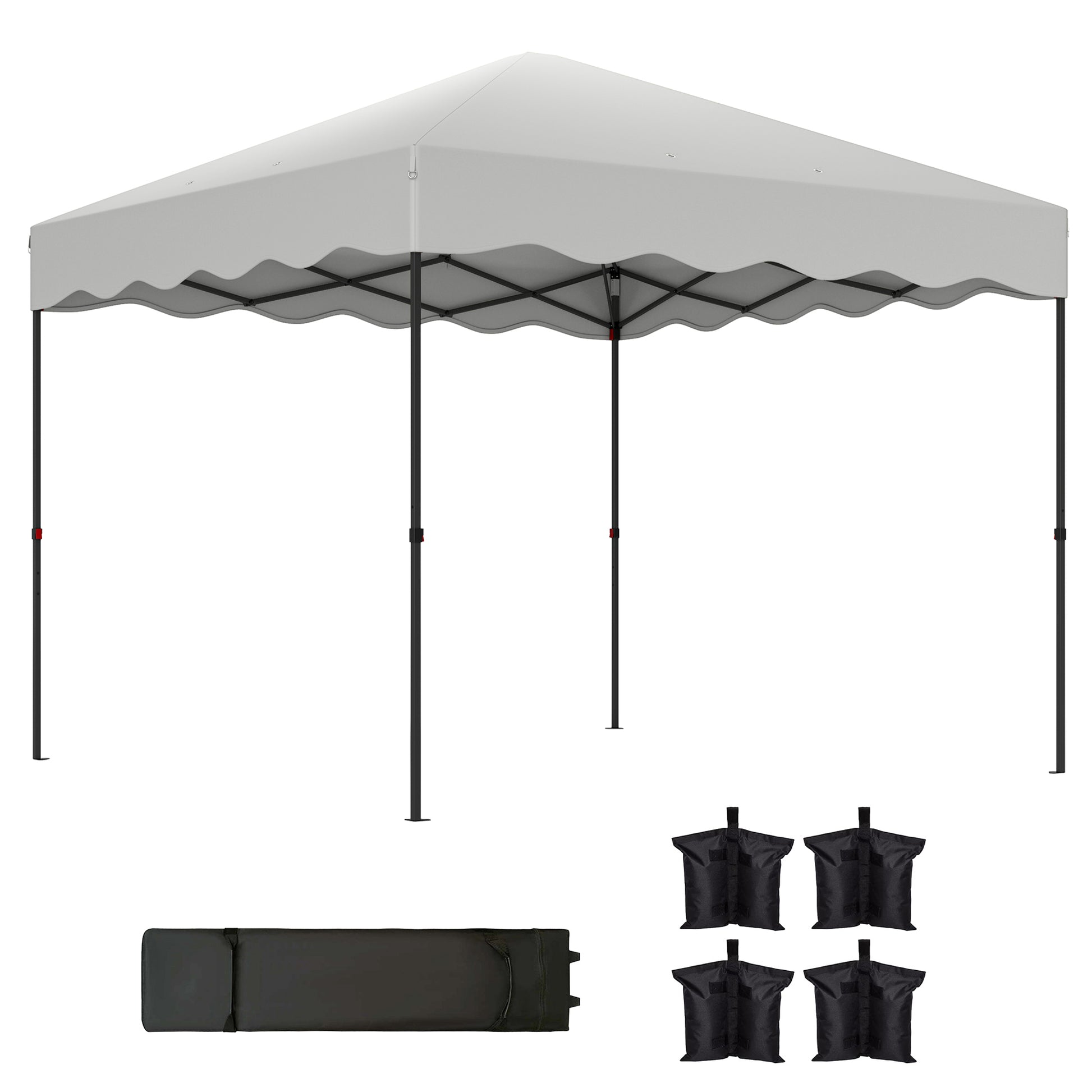 CARPA PLEGABLE DE JARDÍN AURA SHADE 3X3 BLANCA image 9