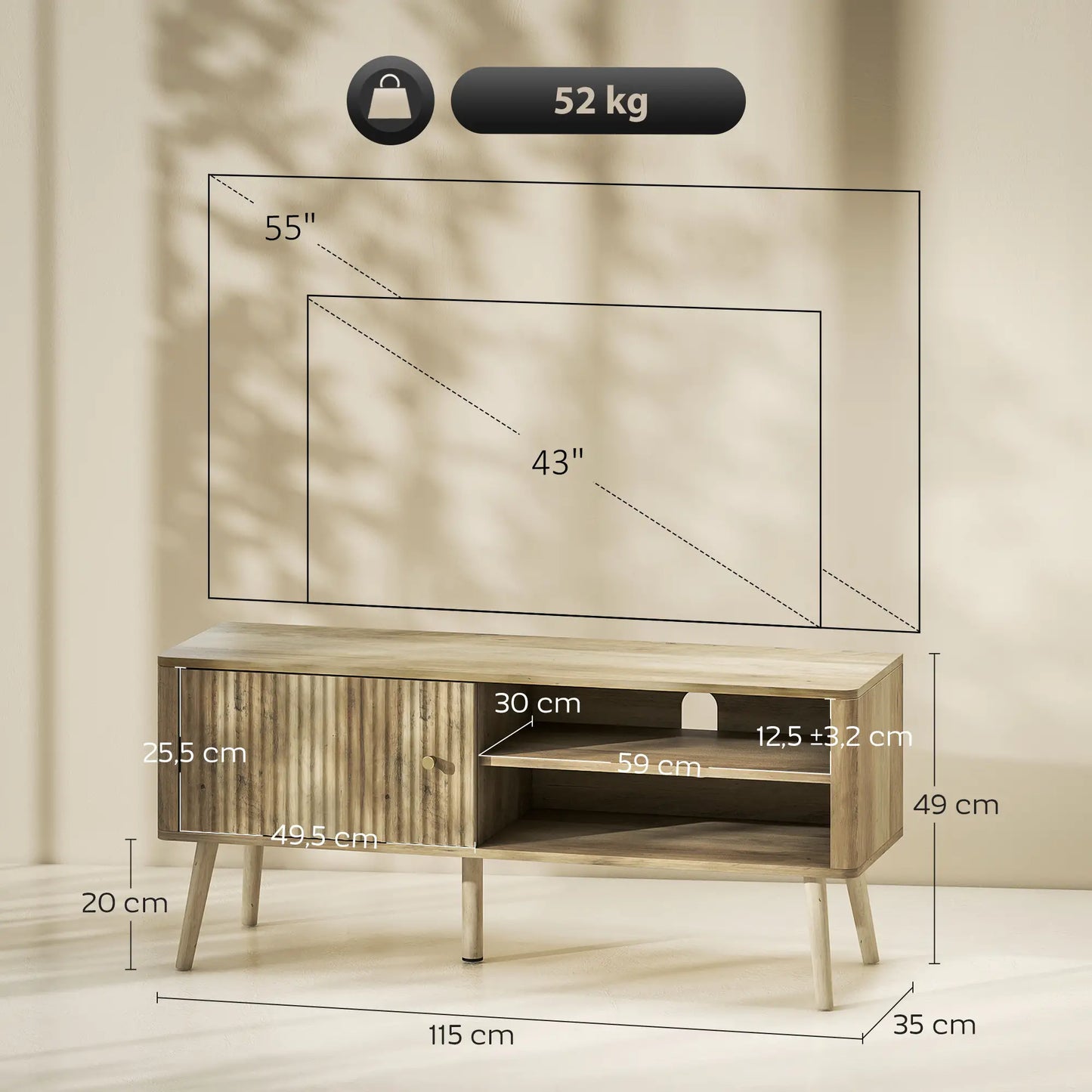 MUEBLE TV “ROBLE LINEA 115” image 2
