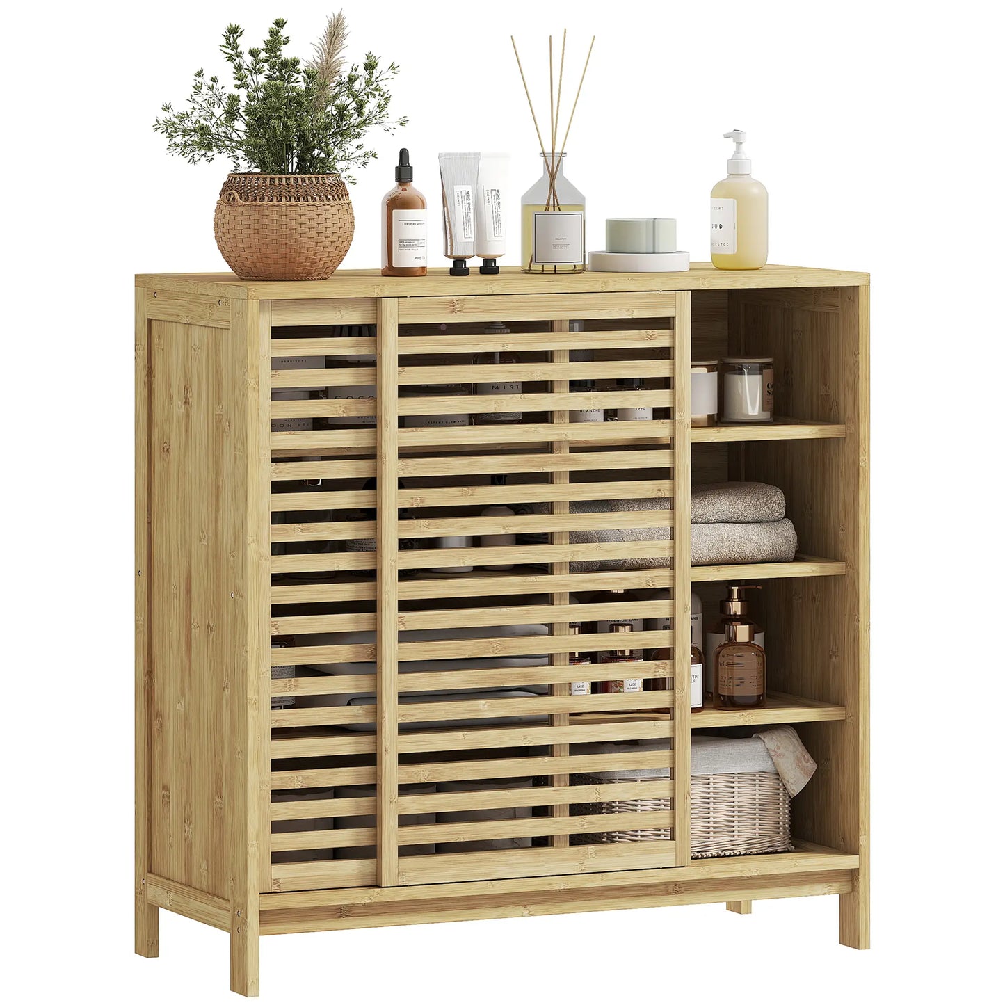🌿 Armario de Baño de Bambú MODELO NATURA image 0