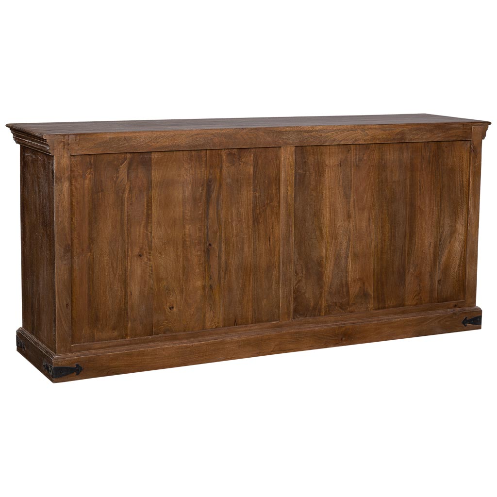APARADOR AKI DE MADERA ARTESANAL CON 4 PUERTAS MARRÓN image 7
