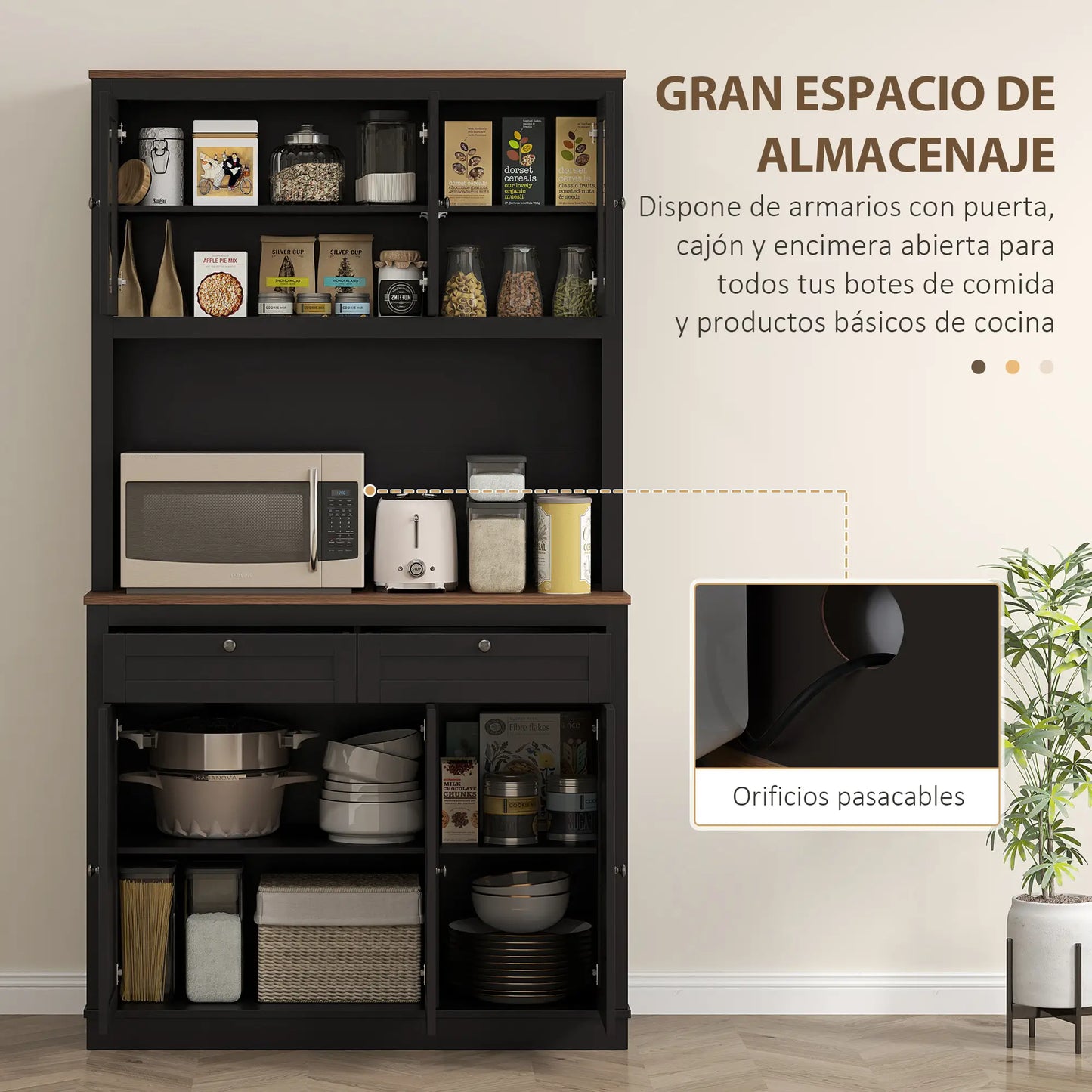 ALACENA DE COCINA MODELO NOIRGLASS image 1
