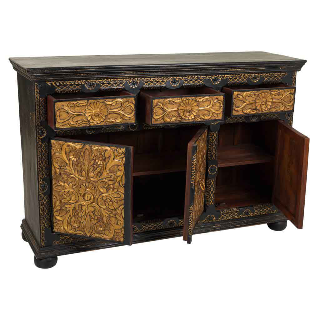 APARADOR DALIAN ARTESANAL DE MADERA TALLADA image 1