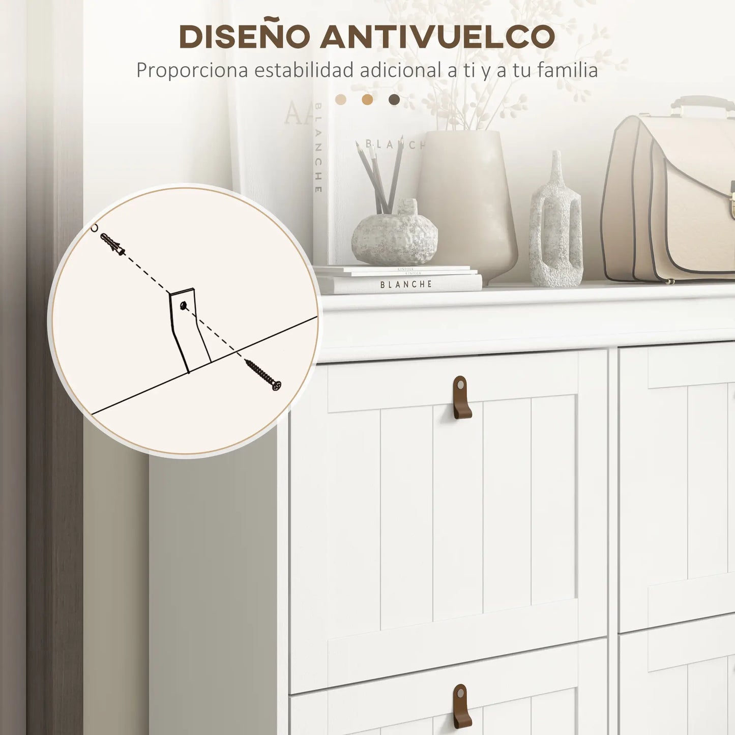 ZAPATERO ESTRECHO NORDIC STEP 4P CON PUERTAS ABATIBLES image 3