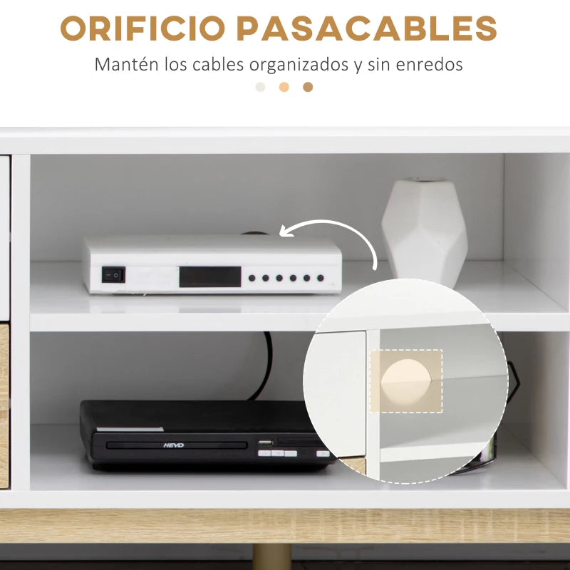 MUEBLE TV “NORDIK 120” BLANCO & ROBLE image 7