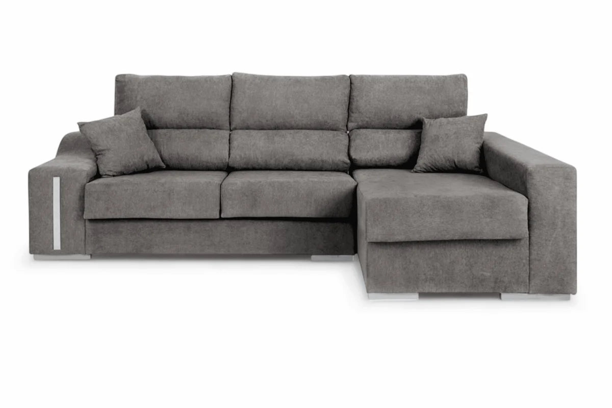 🛋️ CHAISE LONGUE “MODELO LUCAS” – ARCÓN, EXTRAÍBLE Y CON TABURETES