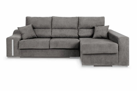 🛋️ CHAISE LONGUE “MODELO LUCAS” – ARCÓN, EXTRAÍBLE Y CON TABURETES