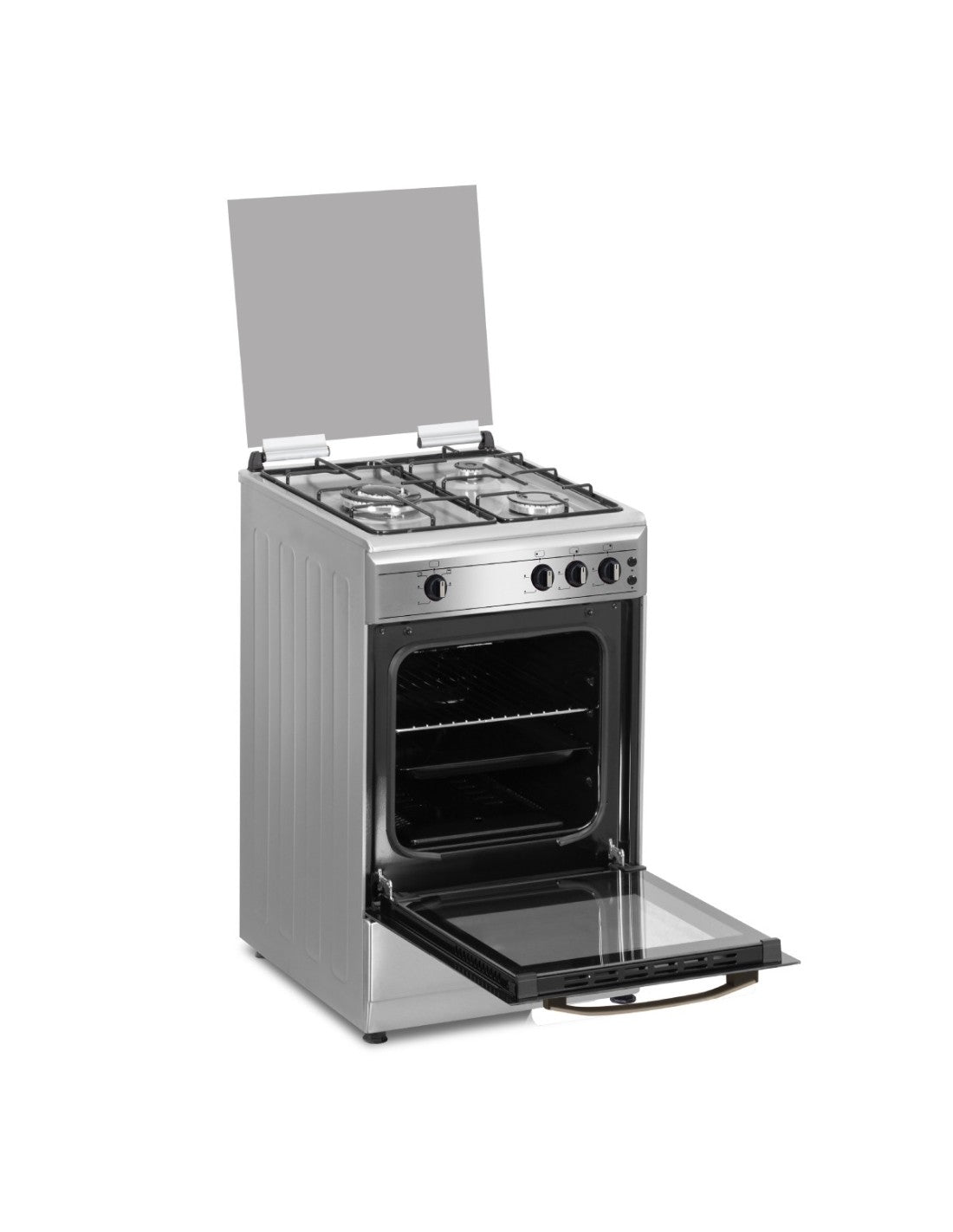 🔥 Cocina de Gas Johnson COCI50G3X1 Inox – 50 cm con Horno y 3 Fuegos