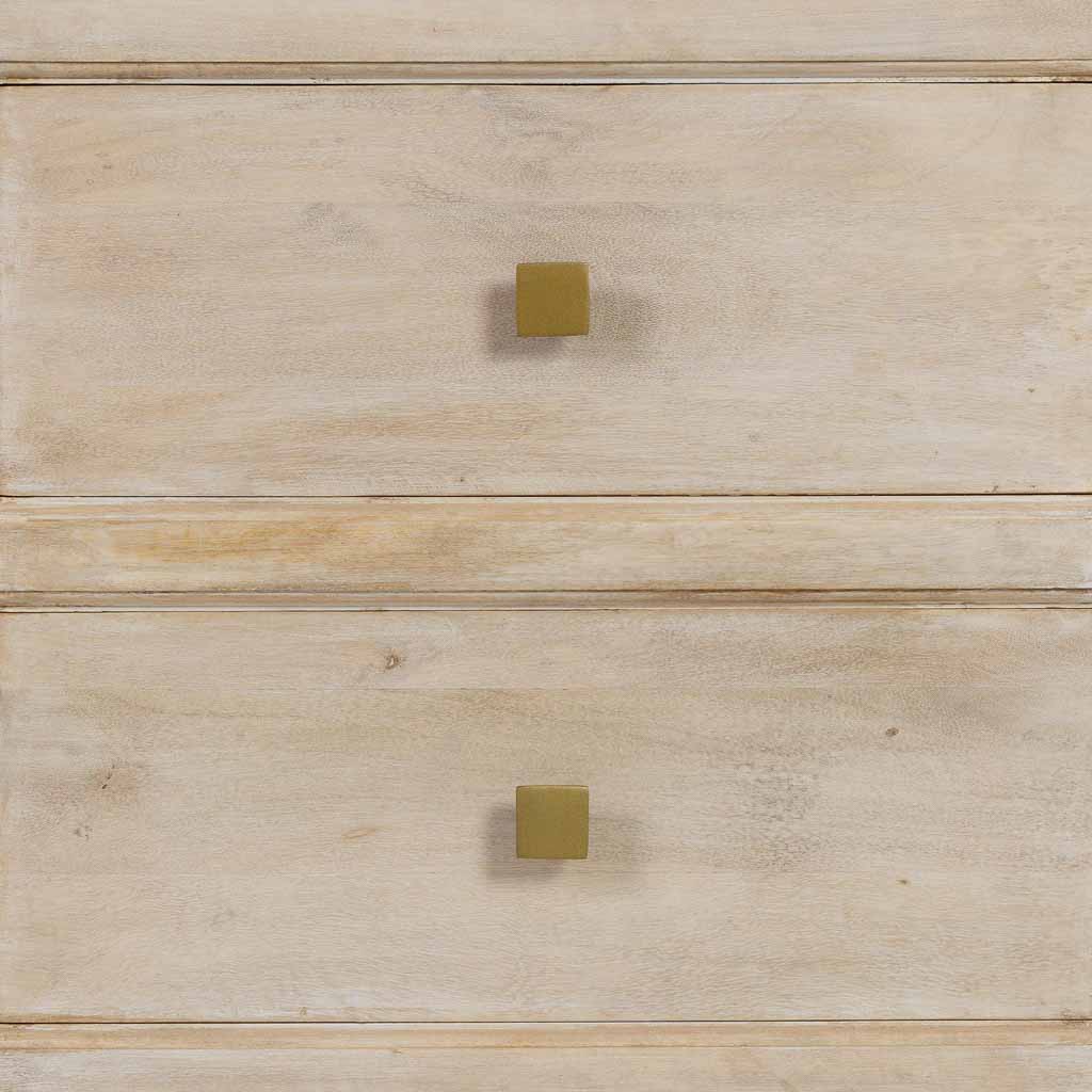 MUEBLE BAJO ALMA DE MADERA BLANCA 2 PUERTAS + 2 CAJONES image 7