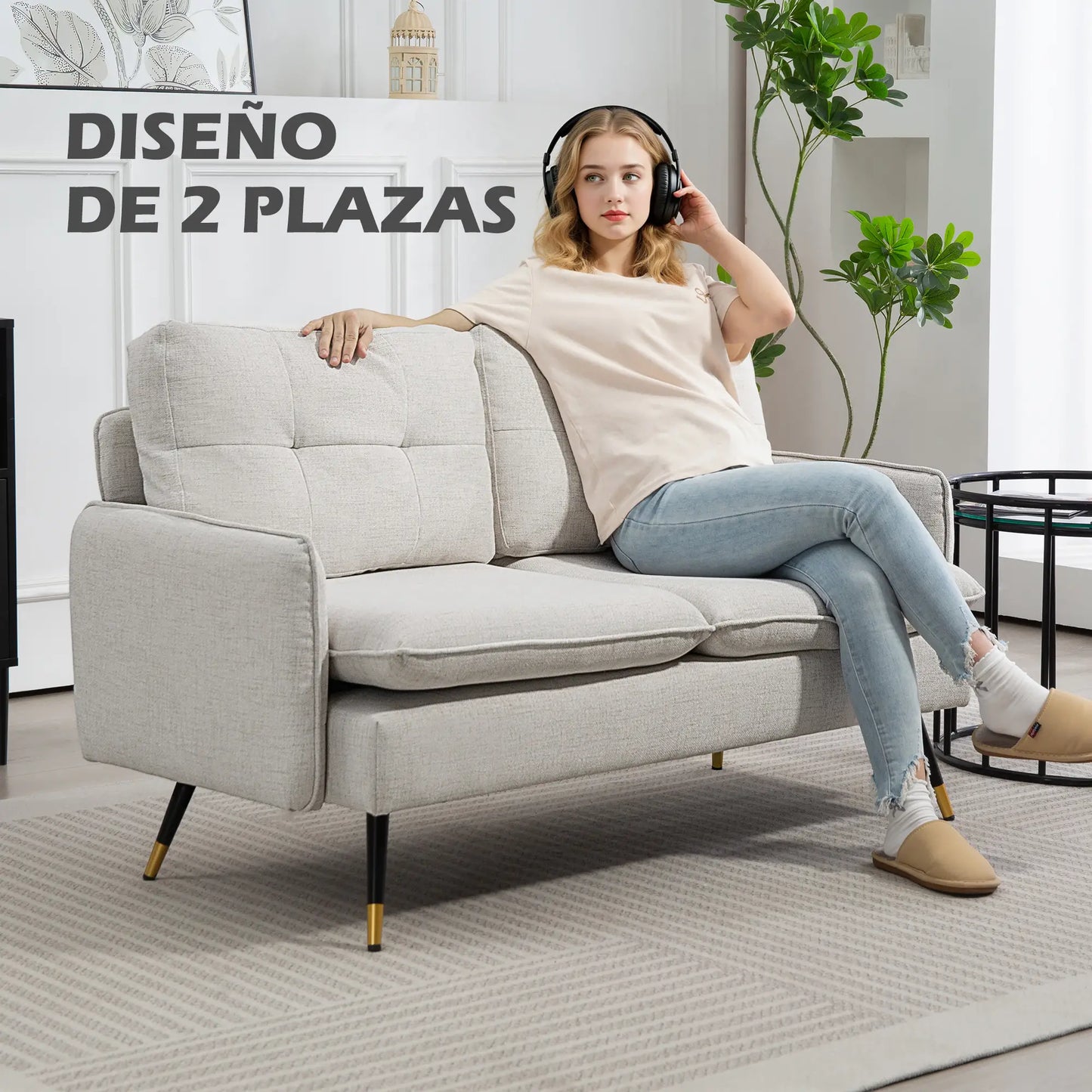 SOFÁ DE SALÓN 2 PLAZAS MODELO MILÁN image 13