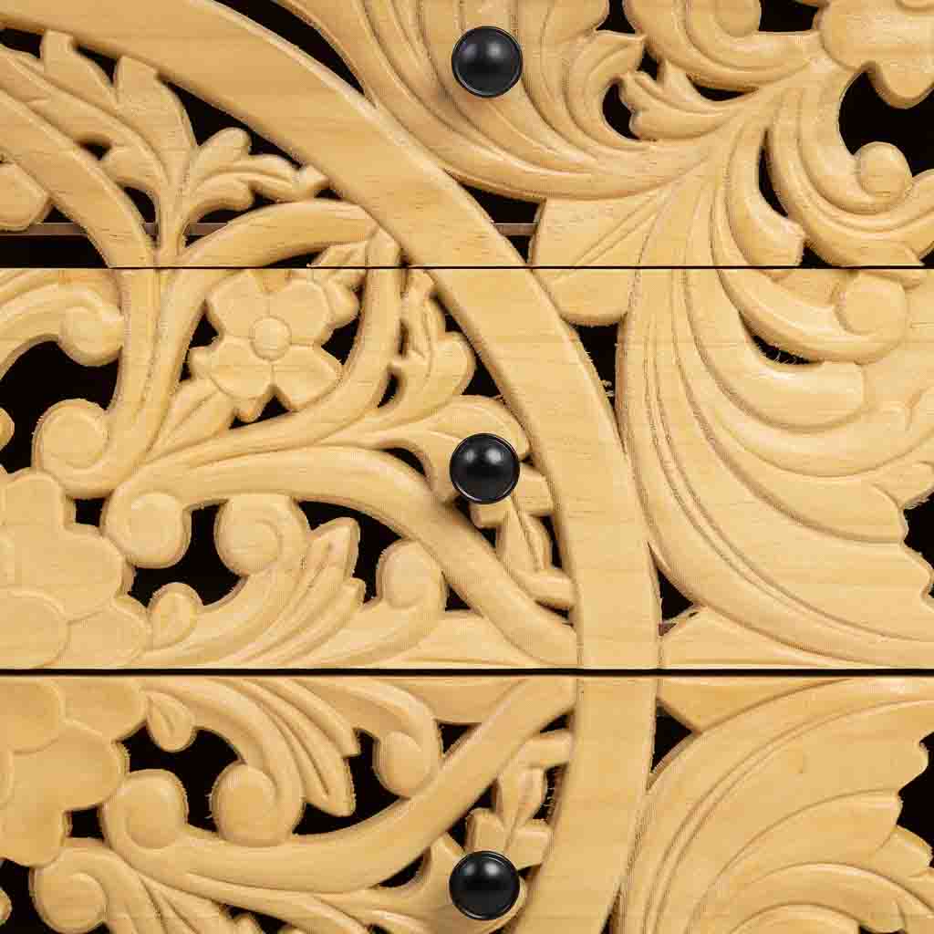 CÓMODA DE MADERA MARRÓN – COLECCIÓN DAVIS (5 CAJONES) image 4