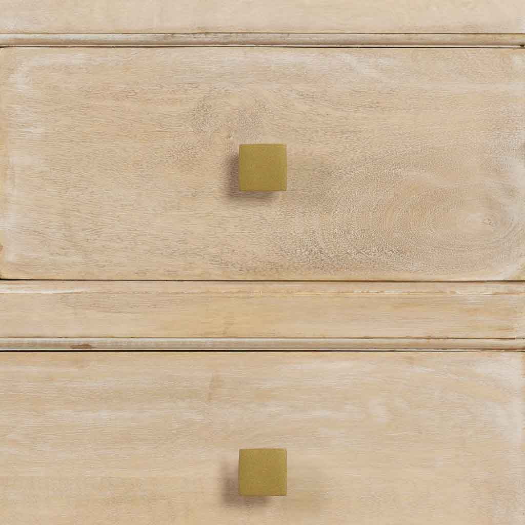 CÓMODA ALMA DE MADERA BLANCA 4 CAJONES image 4