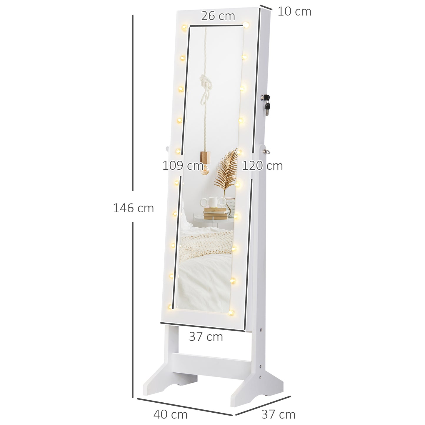 ESPEJO JOYERO LUMINA WHITE LED image 8