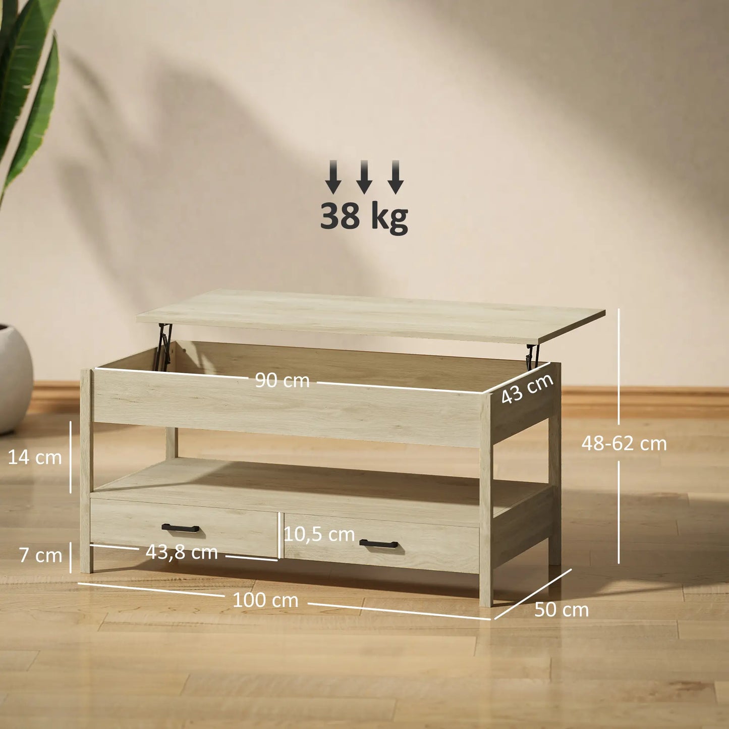 Mesa de Centro Elevable “LIFTWOOD ROBLE 100” image 3