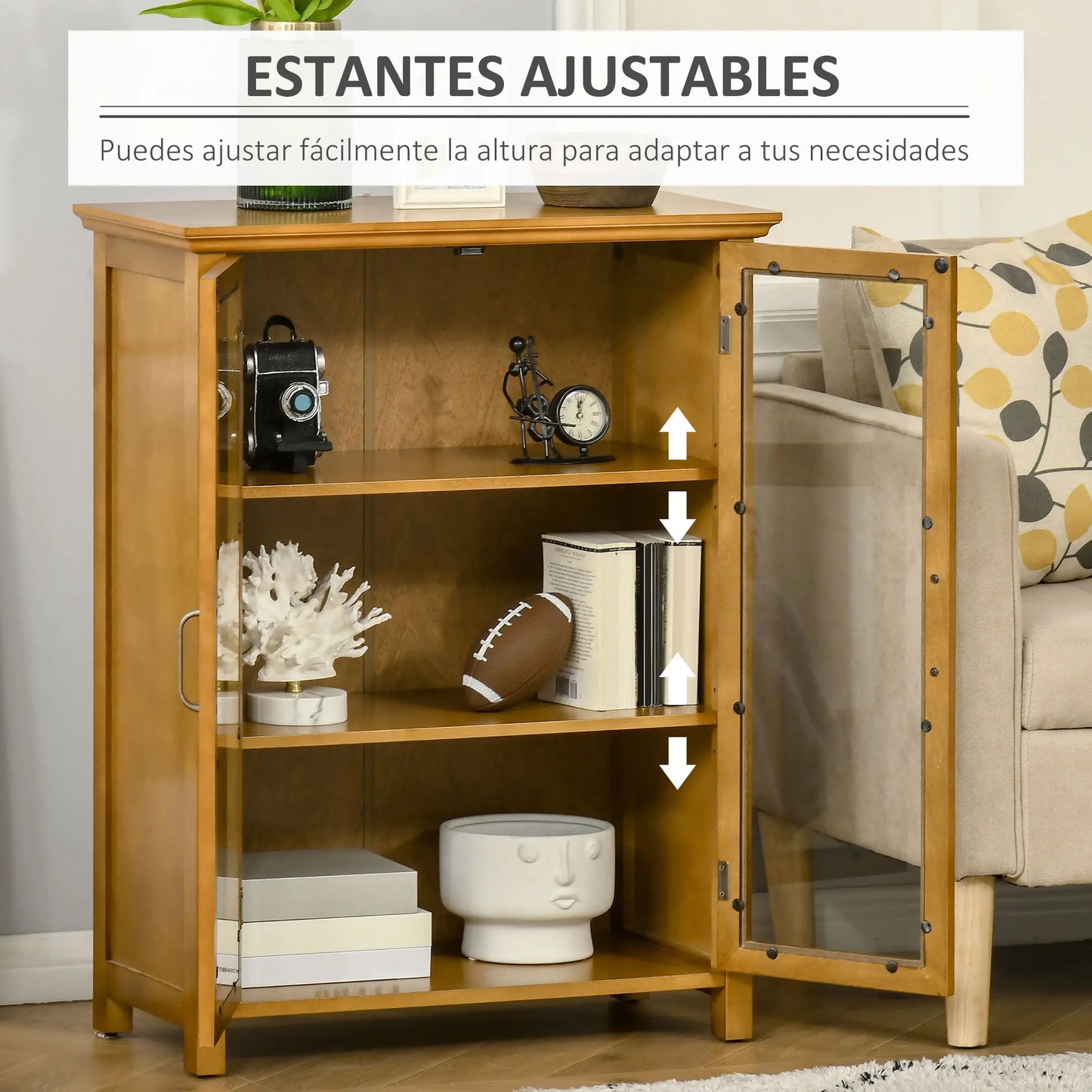 APARADOR VITRINA MODELO NOGALIS image 6