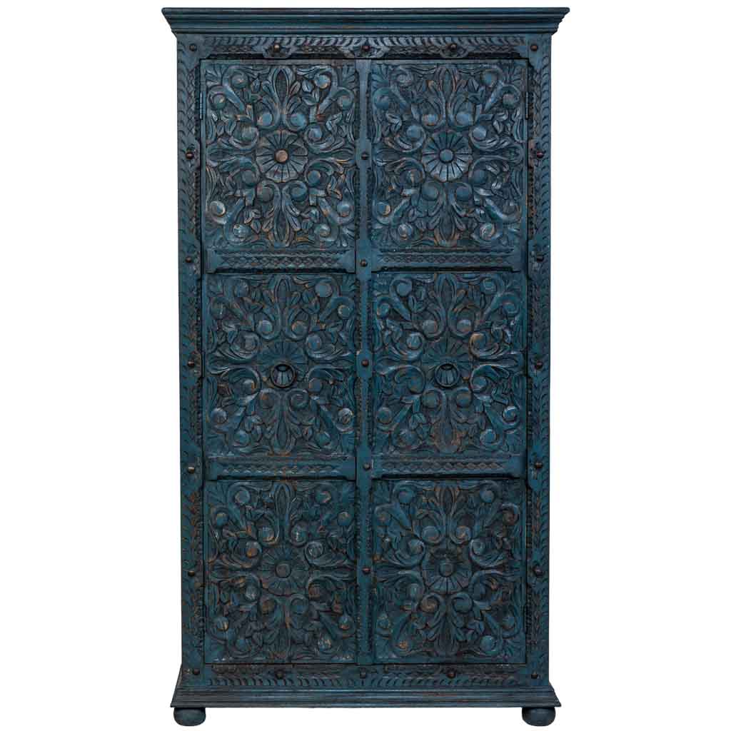 ARMARIO DALIAN BLUE ARTESANAL DE MADERA MACIZA image 3