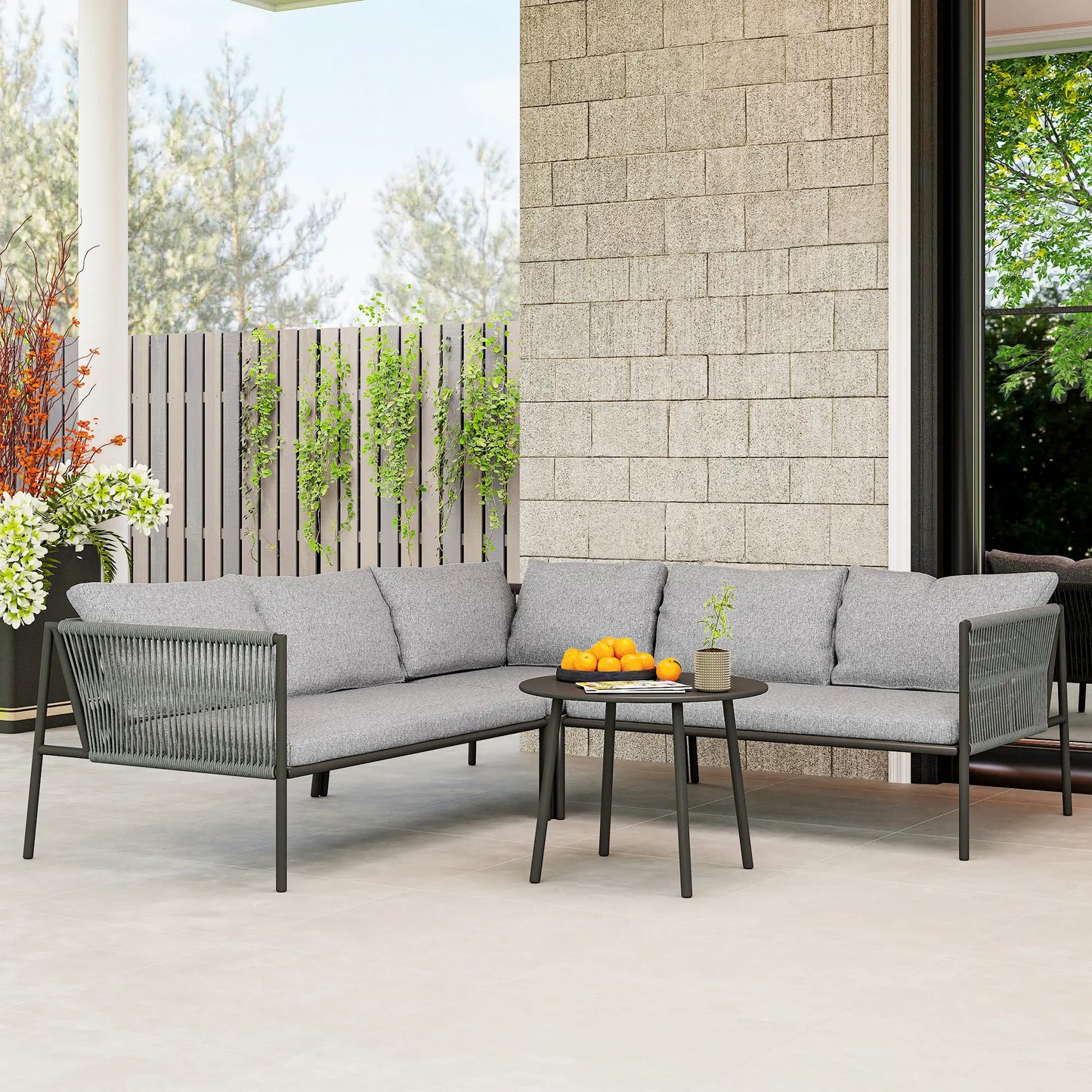 CONJUNTO DE JARDÍN RATÁN MODELO IBIZA image 2