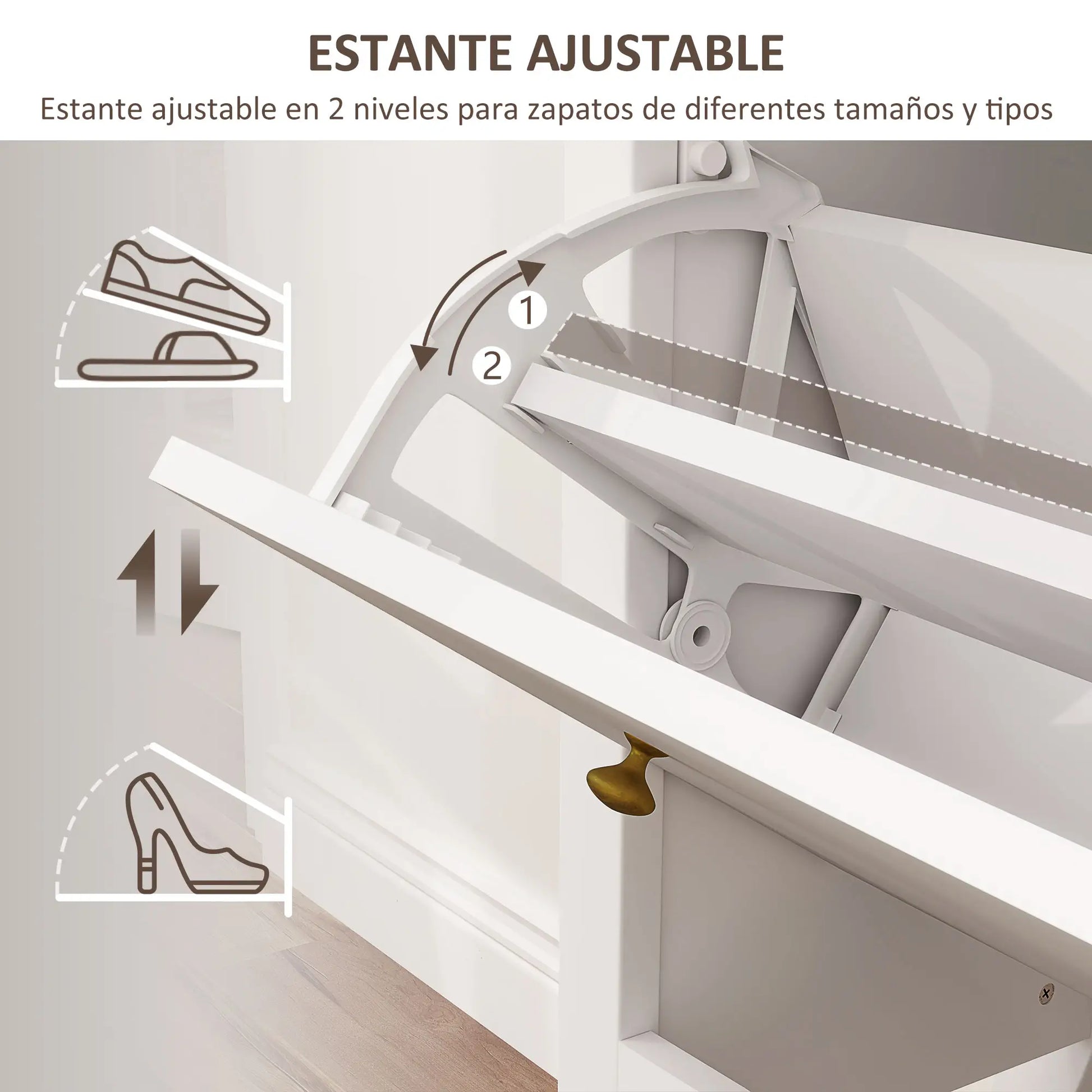 ZAPATERO ESTRECHO VERSALLES BLANC ESTILO FRANCÉS image 6