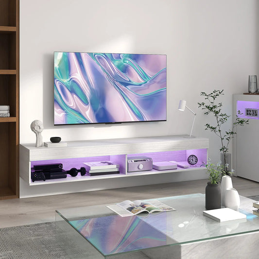 Mueble TV Suspendido con Iluminación LED 180 cm image 0