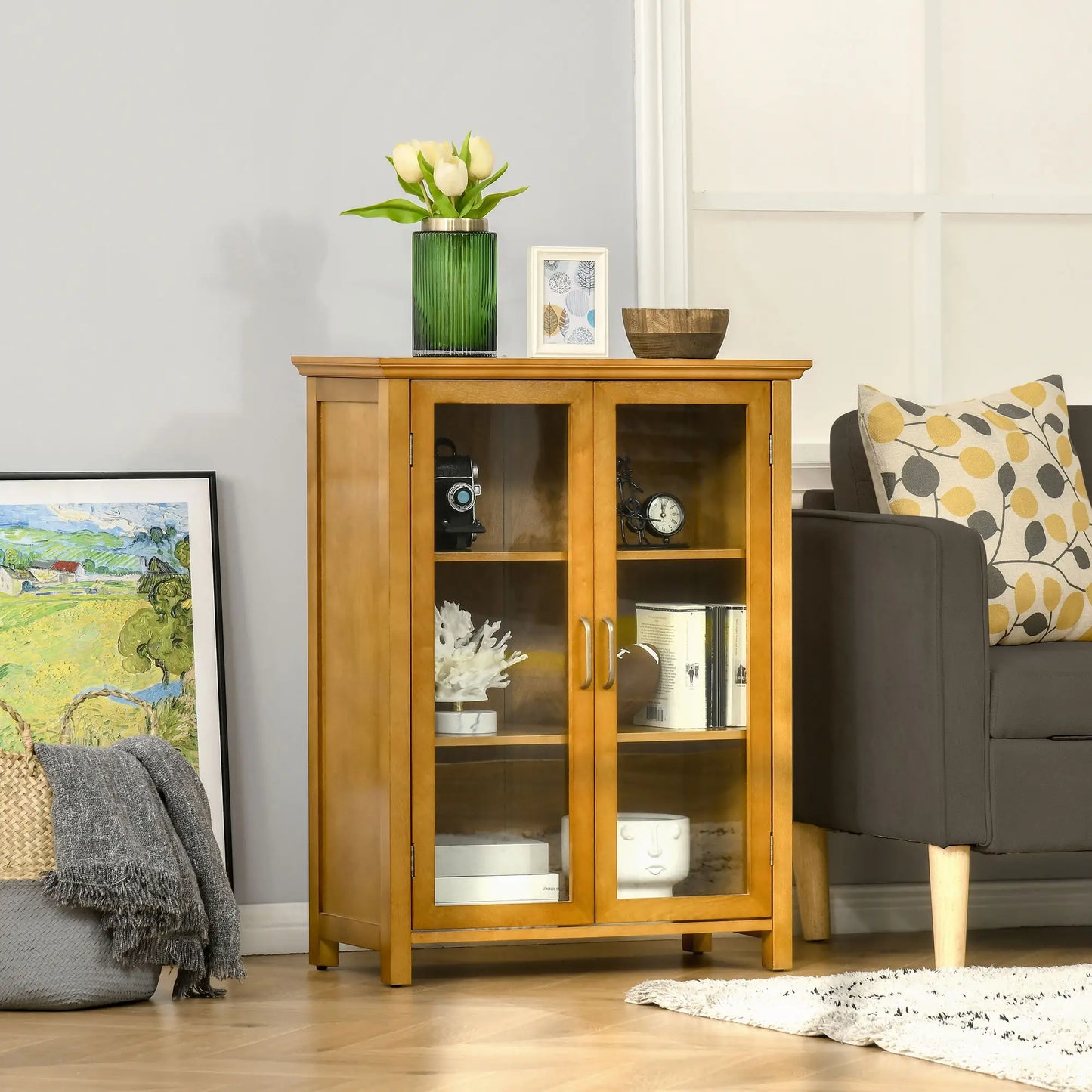 APARADOR VITRINA MODELO NOGALIS image 1