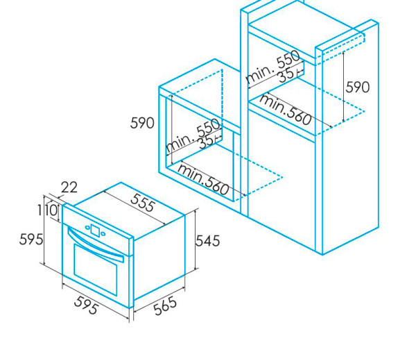 Edesa Horno EOE-5010 WH image 1