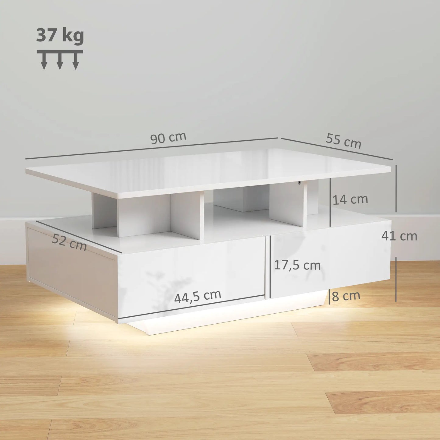 Mesa de Centro LED “LUMENBOX 90 BRILLO” image 5