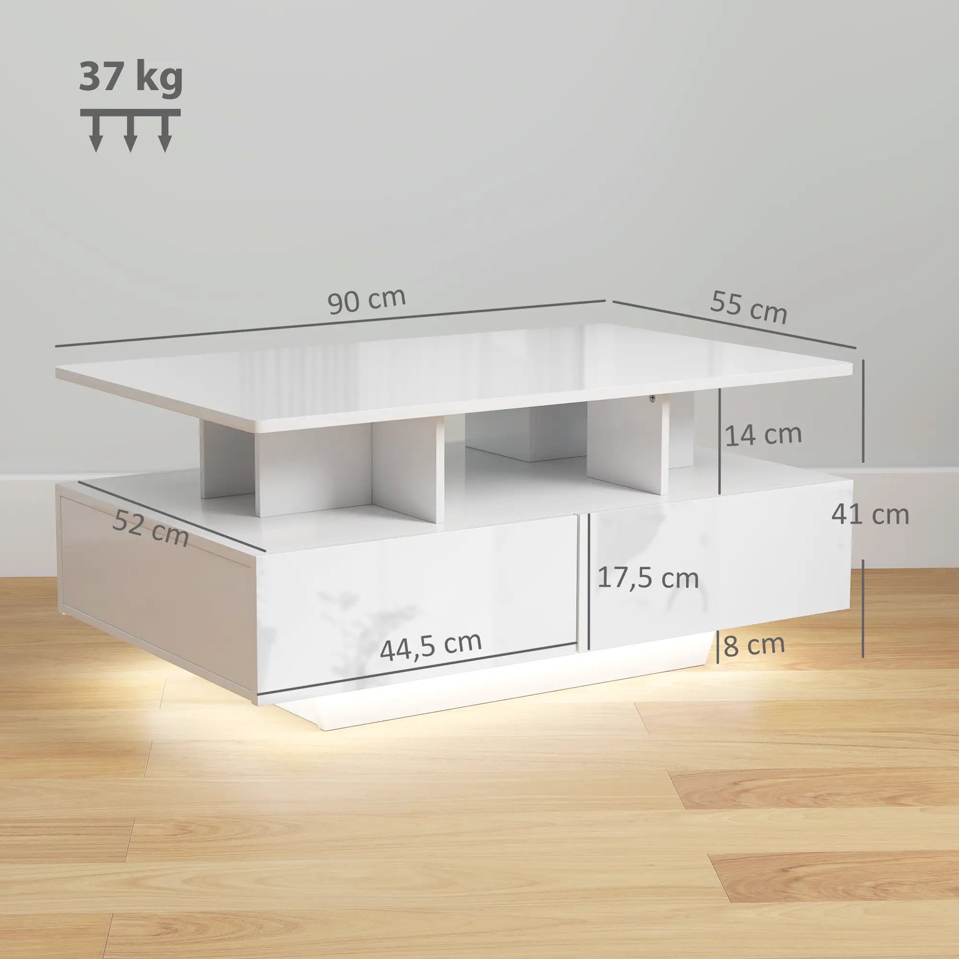 Mesa de Centro LED “LUMENBOX 90 BRILLO” image 5