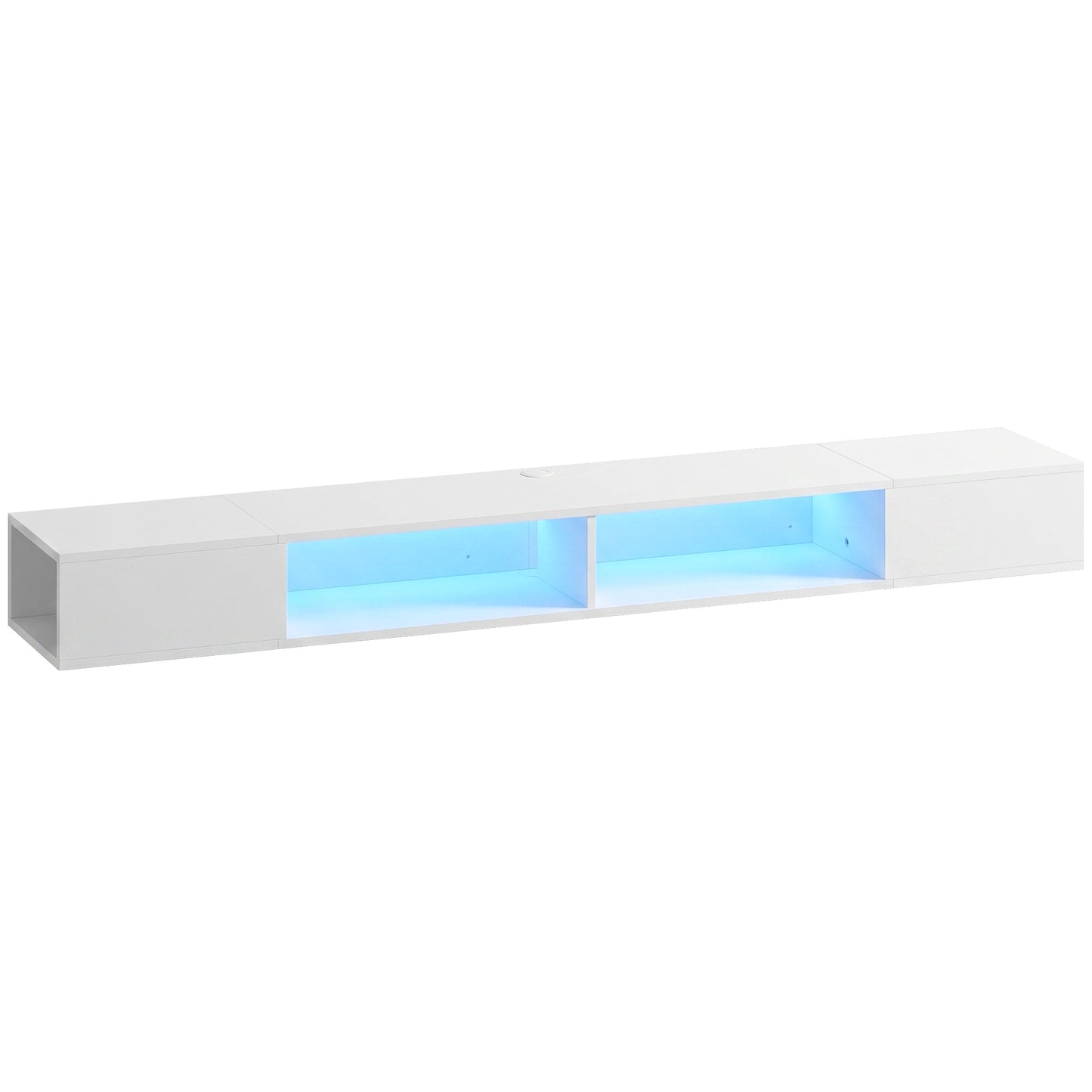 📺 MUEBLE TV SUSPENDIDO “LED FLOAT 178” – PARA TV HASTA 75" + ILUMINACIÓN RGB · BLANCO