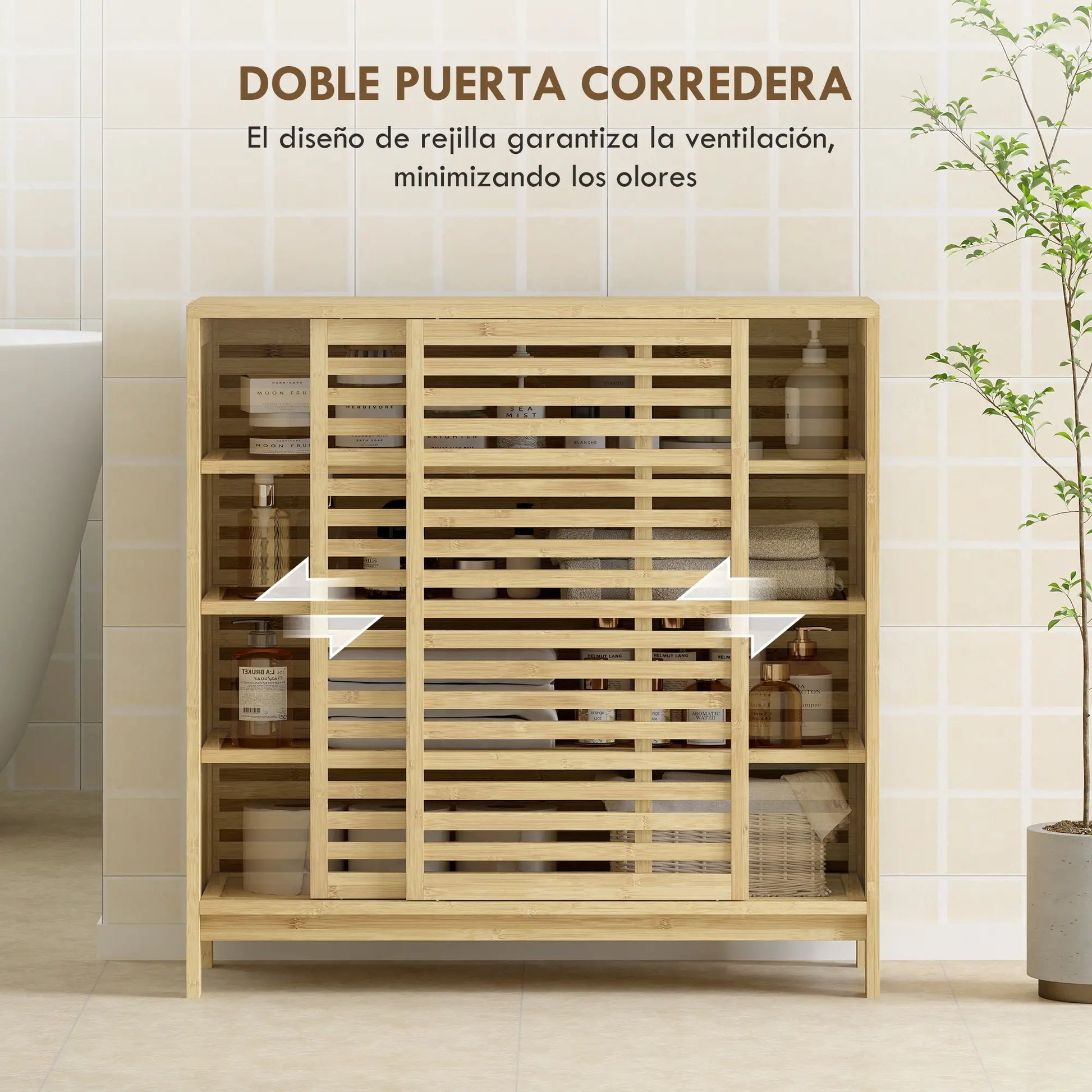 🌿 Armario de Baño de Bambú MODELO NATURA image 4
