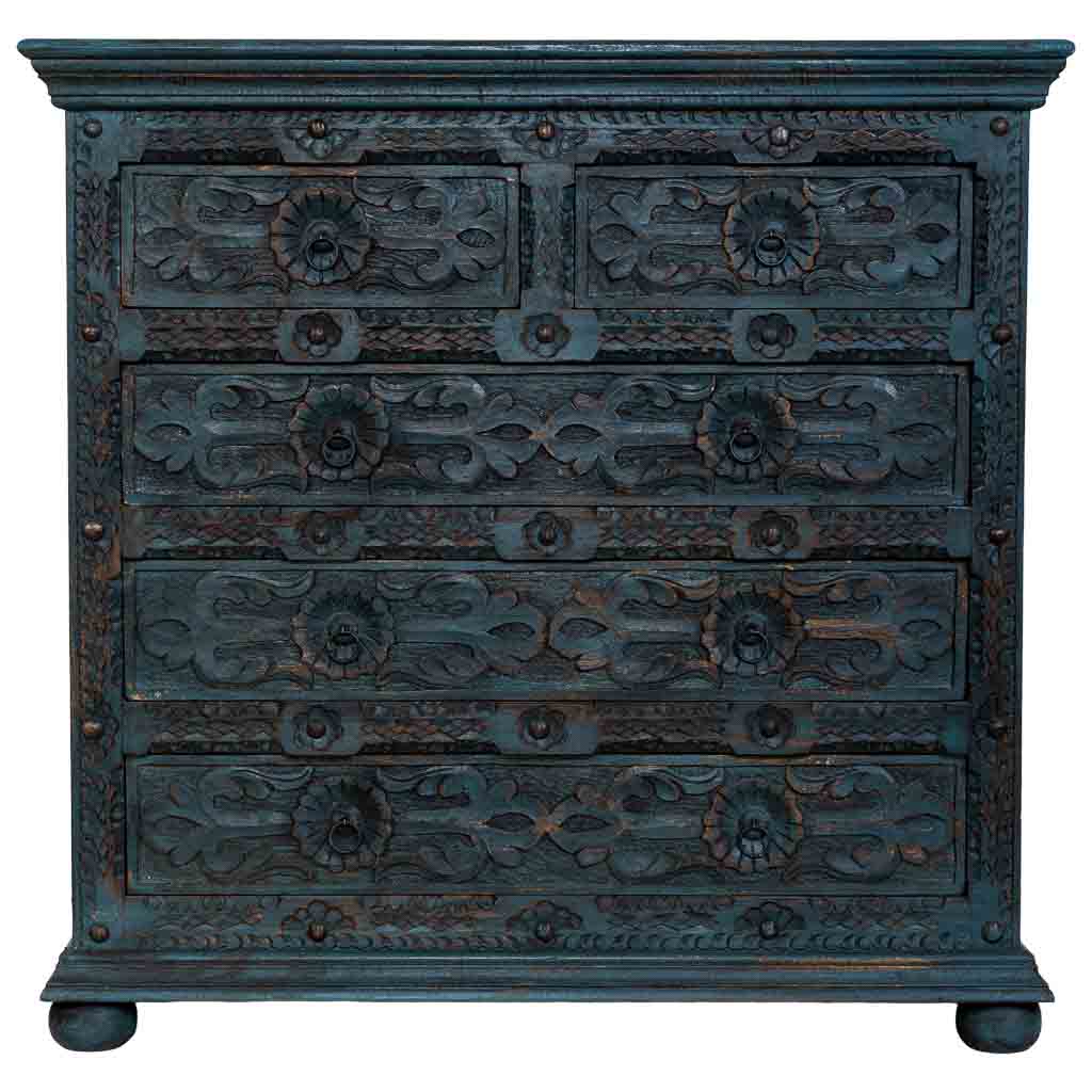 CÓMODA DALIAN BLUE VINTAGE ARTESANAL image 7