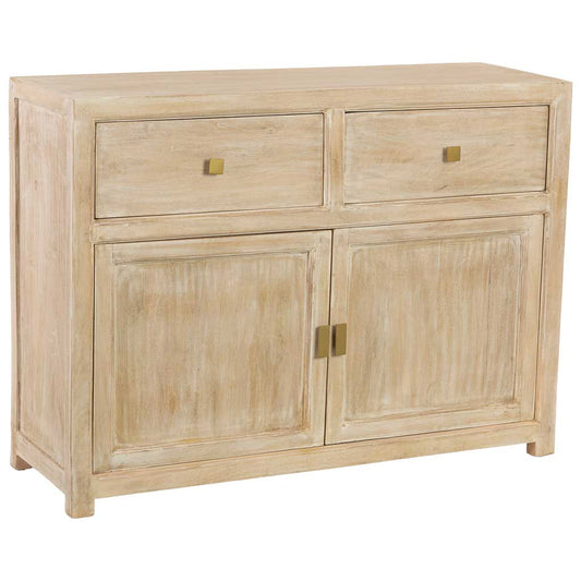 APARADOR ALMA DE MADERA BLANCA 2 CAJONES + 2 PUERTAS image 0