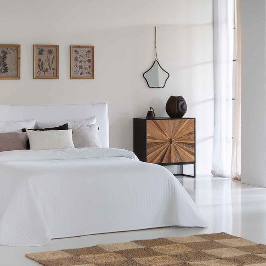 CÓMODA TAKI DE MADERA RECUPERADA Y METAL MARRÓN 2P image 0