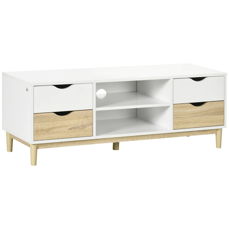 MUEBLE TV “NORDIK 120” BLANCO & ROBLE image 1