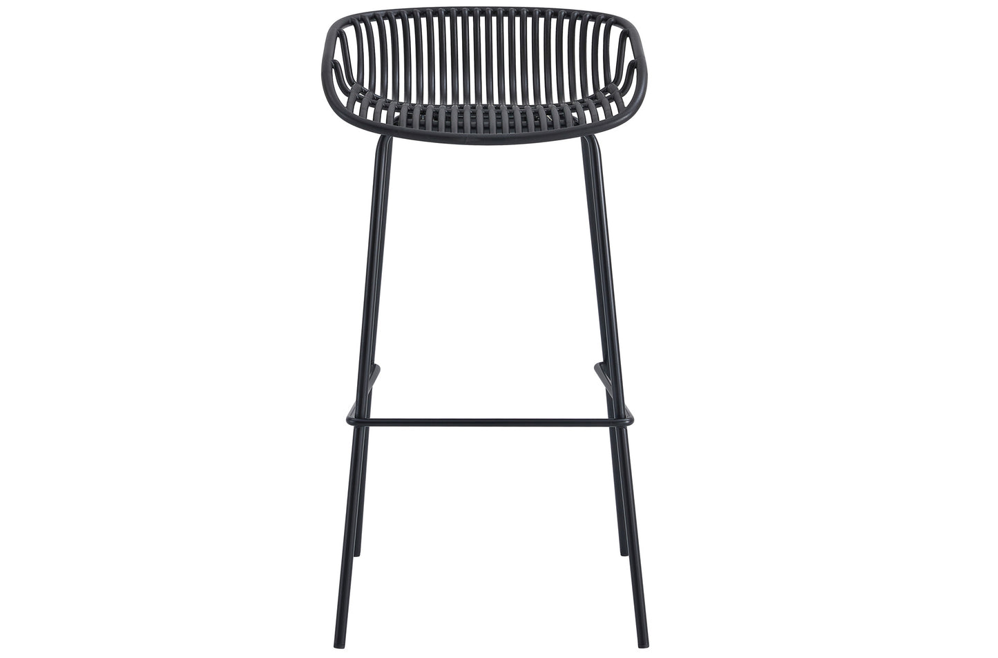 TABURETE ALTO SHELL NEGRO image 2