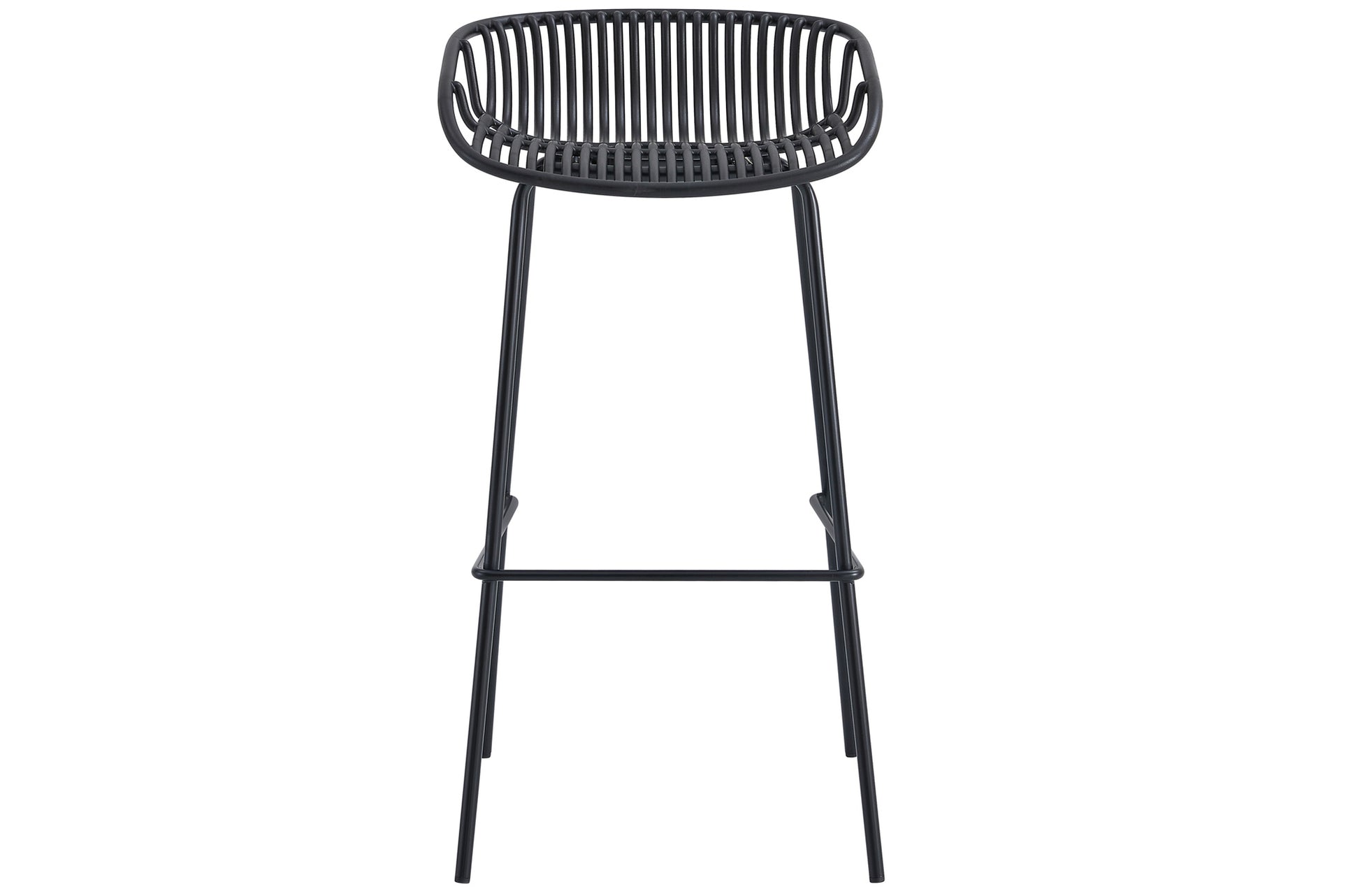 TABURETE ALTO SHELL NEGRO image 2