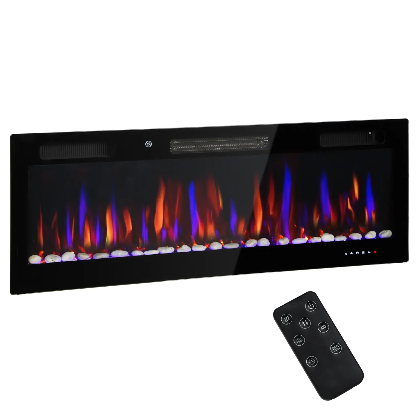 CHIMENEA ELÉCTRICA ULTRAFINA FLAMEVIEW 3D 1800W EMPOTRABLE/PARED 127 CM image 9