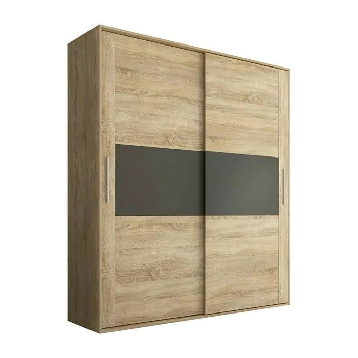 Armario de 2 Puertas Correderas Cambrian-Grafito PRIEGO image 1