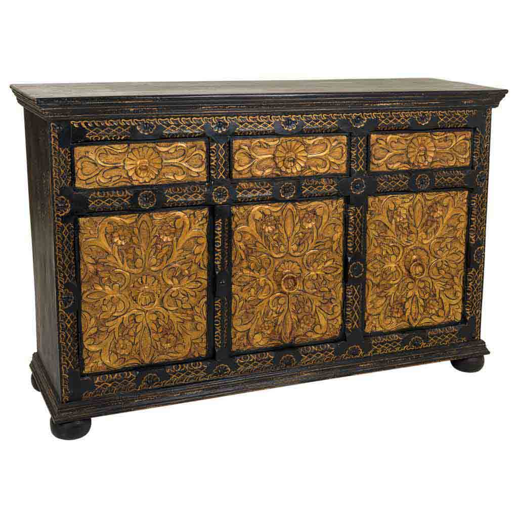 APARADOR DALIAN ARTESANAL DE MADERA TALLADA image 0