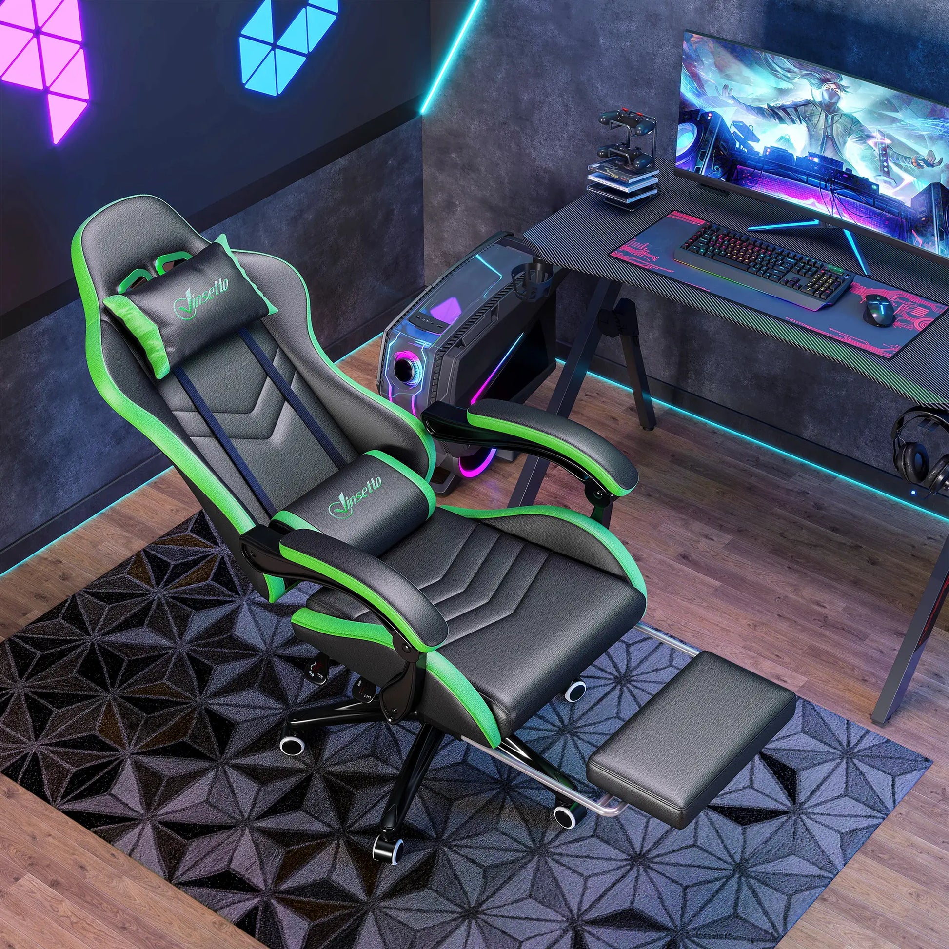 SILLA GAMING MODELO GREENRACE PRO image 0