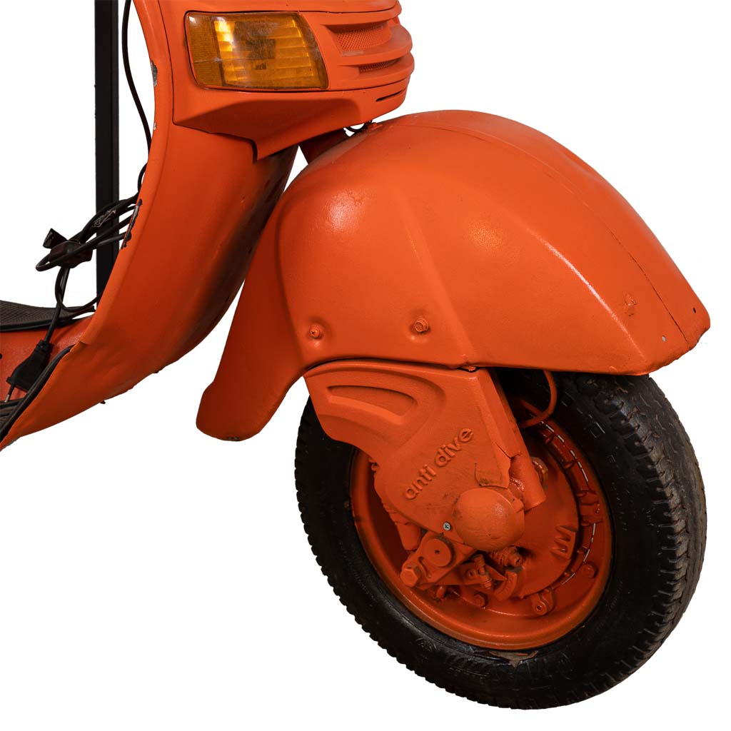 BARRA BOTELLERO MOTO VESPA ARTESANAL NARANJA image 4