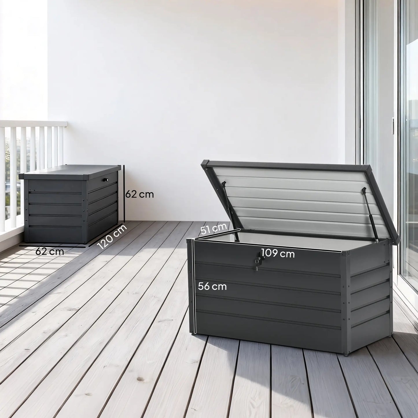 ARCÓN EXTERIOR DE ACERO 311 L CON CERRADURA – MODELO FORTEX image 7