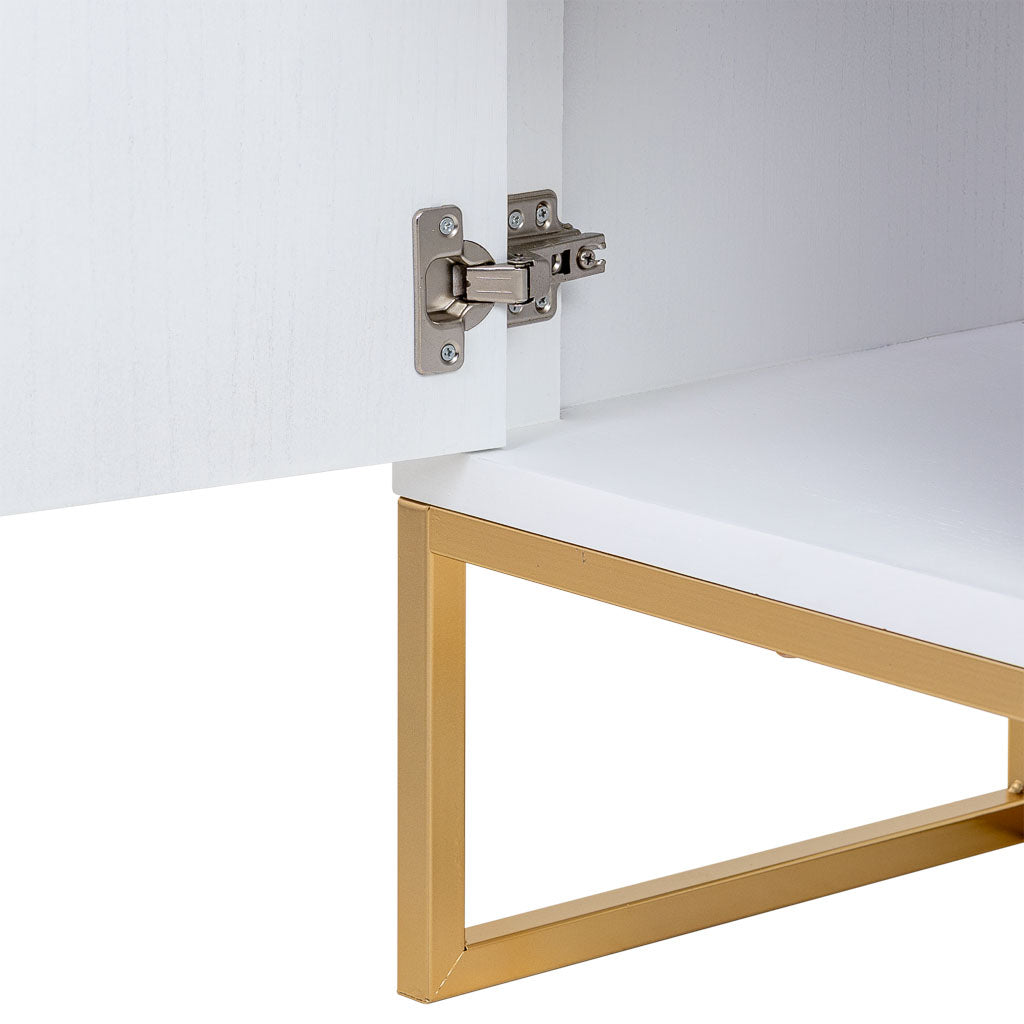 MESITA DE NOCHE BLANCA INDUSTRIAL MARTA ONE image 5