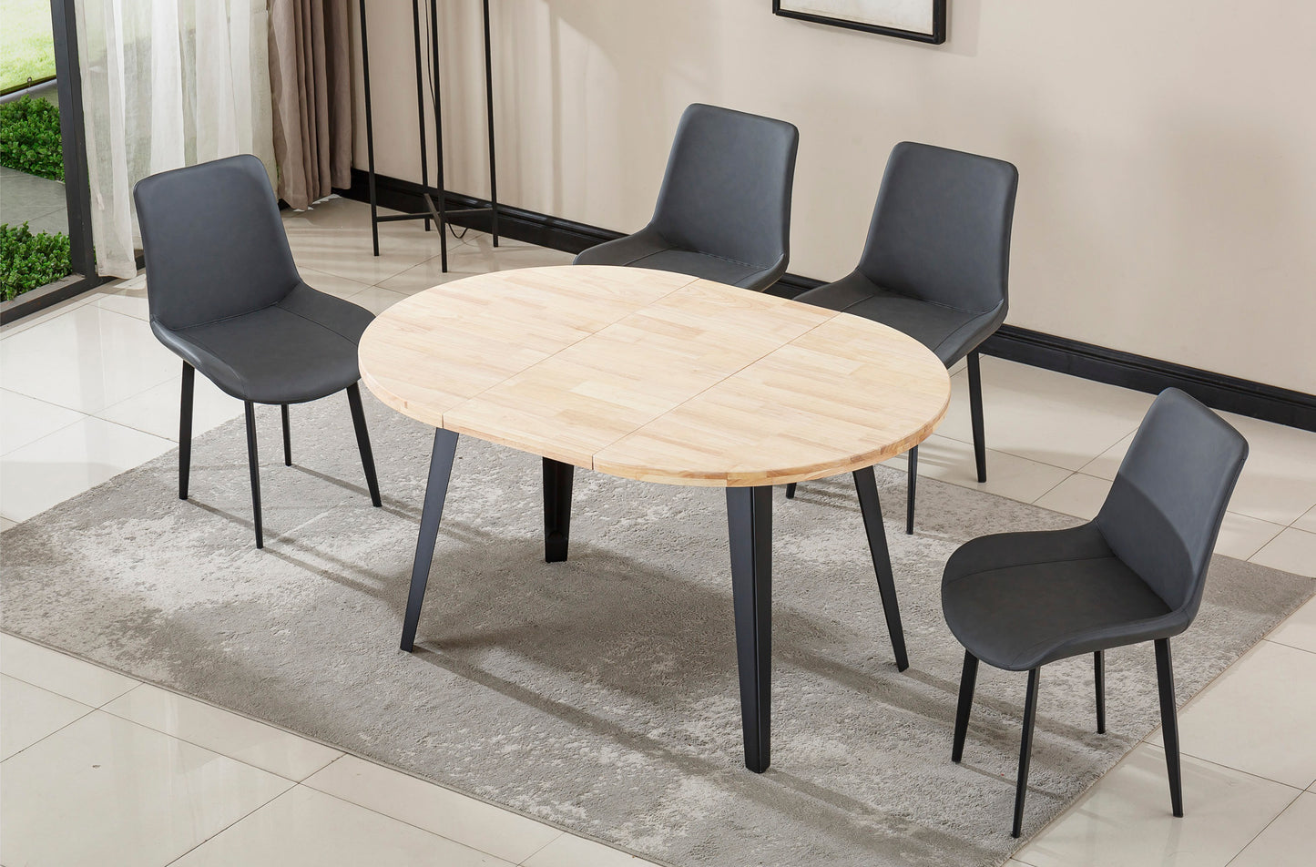 MESA COMEDOR REDONDA EXTENSIBLE BERG image 1