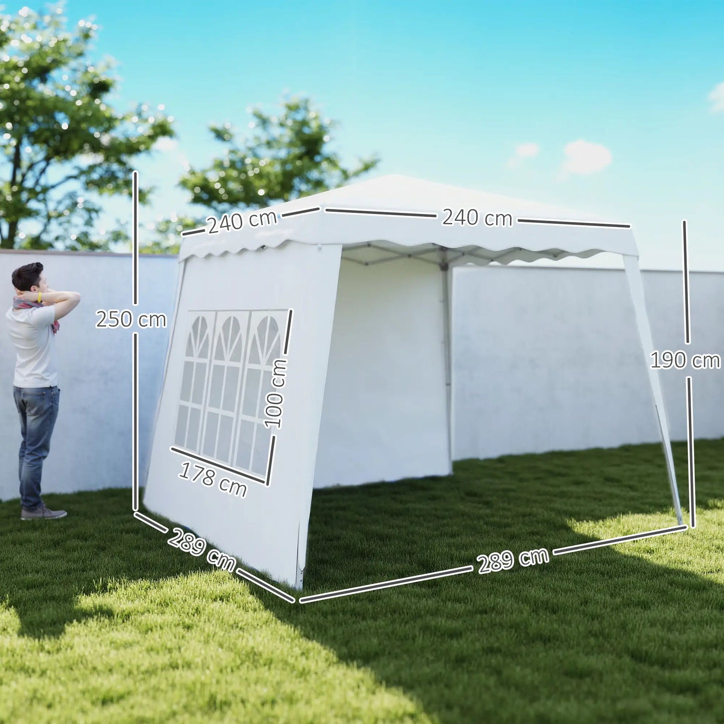 CARPA PLEGABLE NIVERA SUN 3X3 CON 2 PAREDES LATERALES image 1